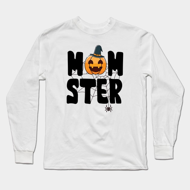 "Mom"-Ster with Witch Hat Long Sleeve T-Shirt by CanossaGraphics